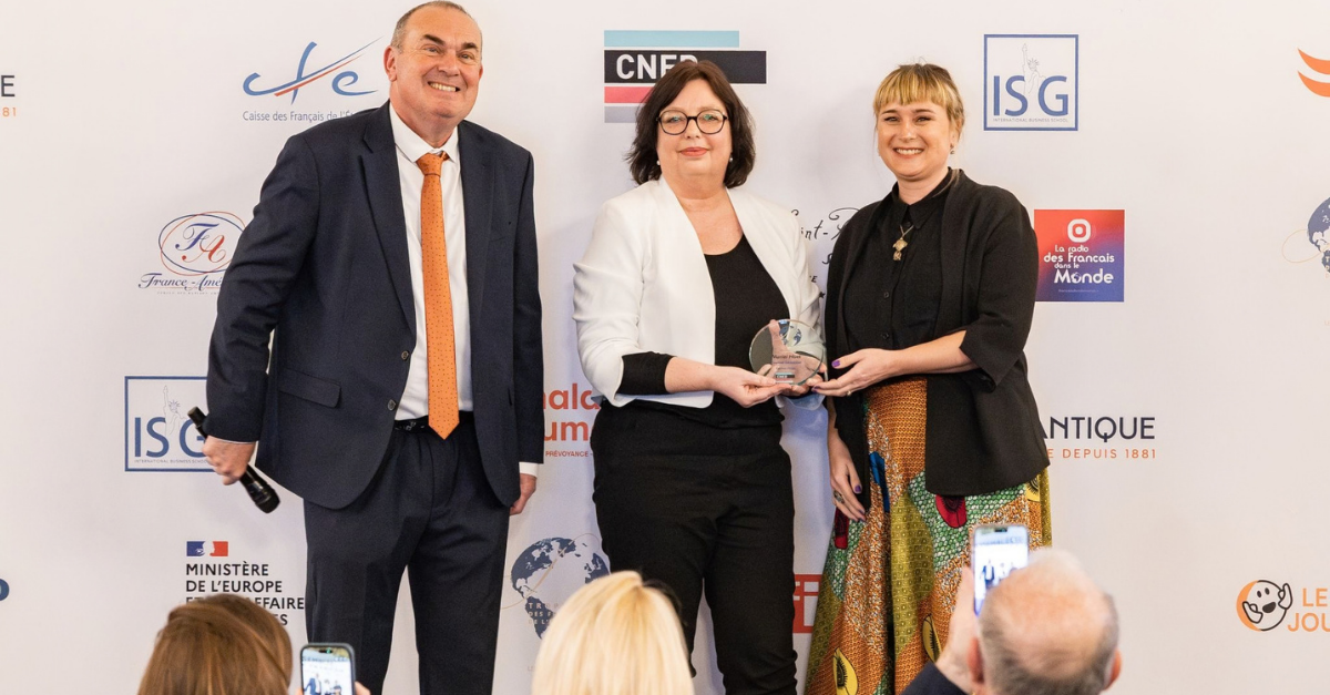 Muriel Huet receives Education Award at the Trophées des Français de l’étranger 2026